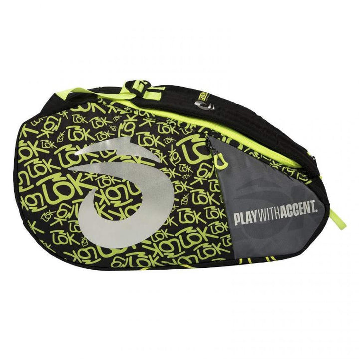 Lok One 2 Black Fluor Green Racket Bag