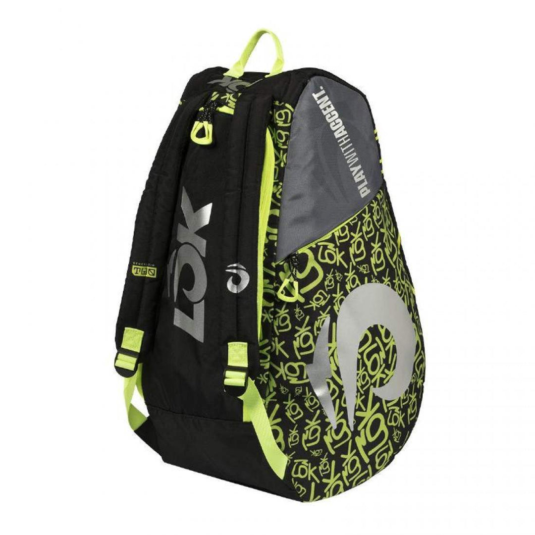 Lok One 2 Black Fluor Green Racket Bag