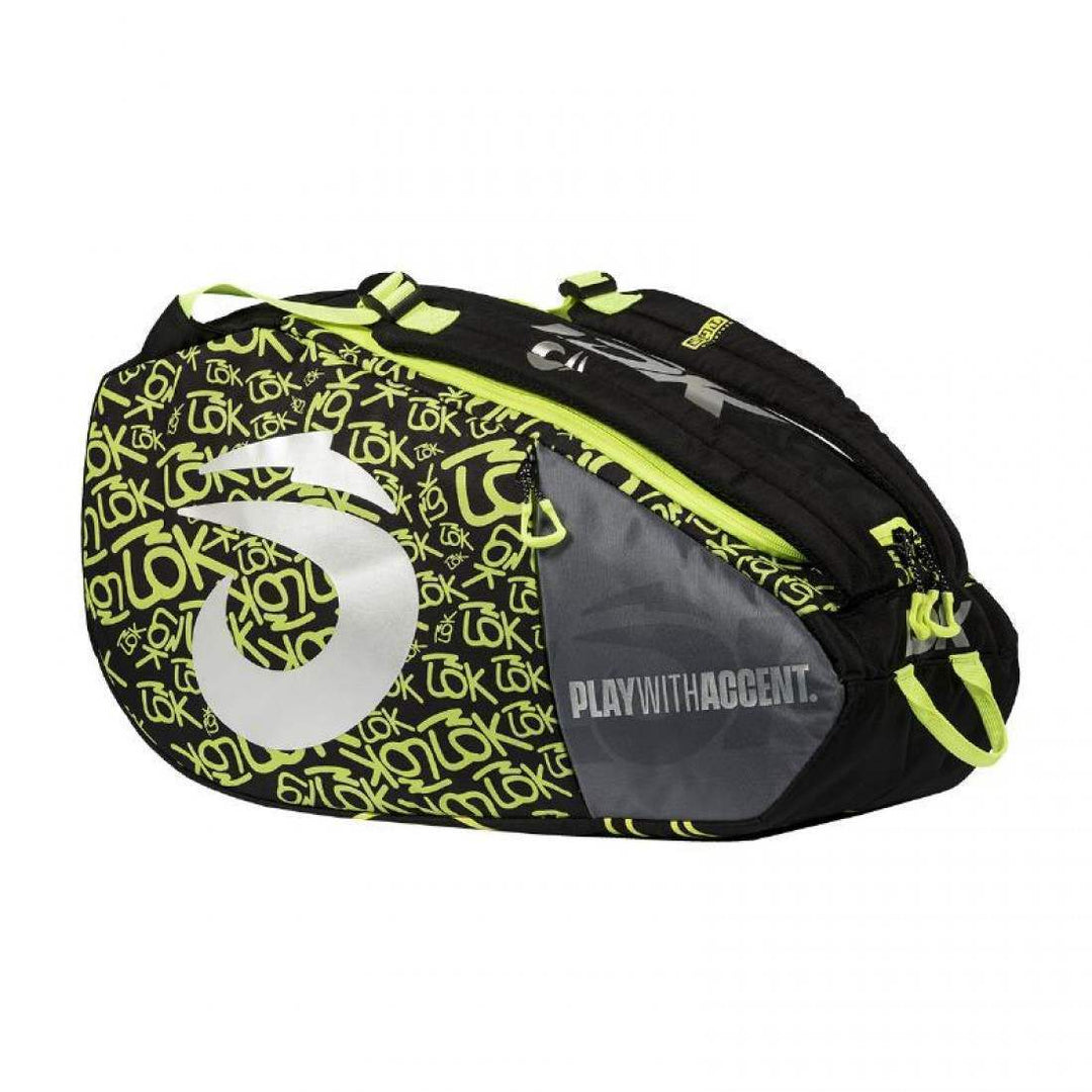 Lok One 2 Black Fluor Green Racket Bag