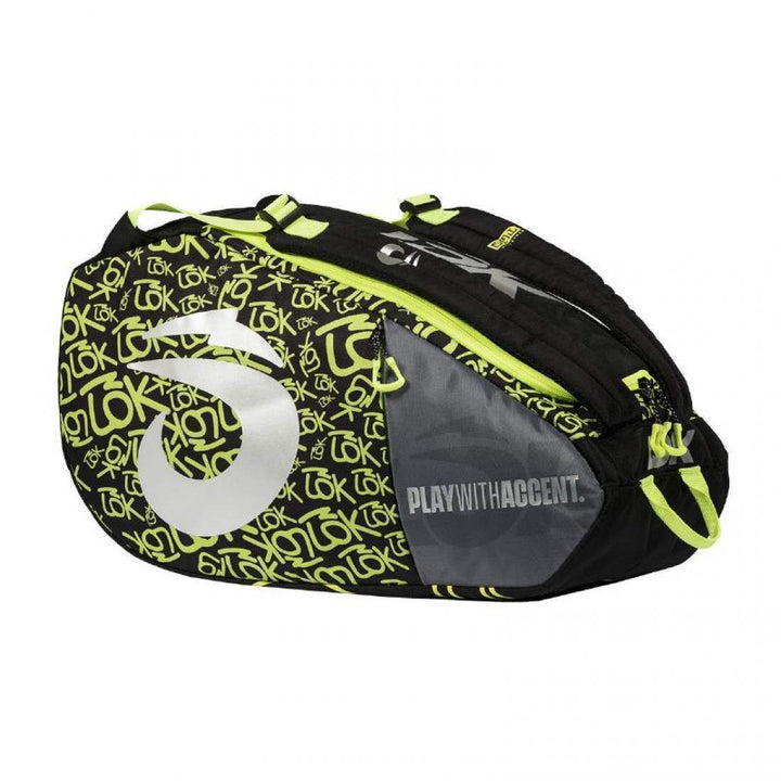 Lok One 2 Black Fluor Green Racket Bag