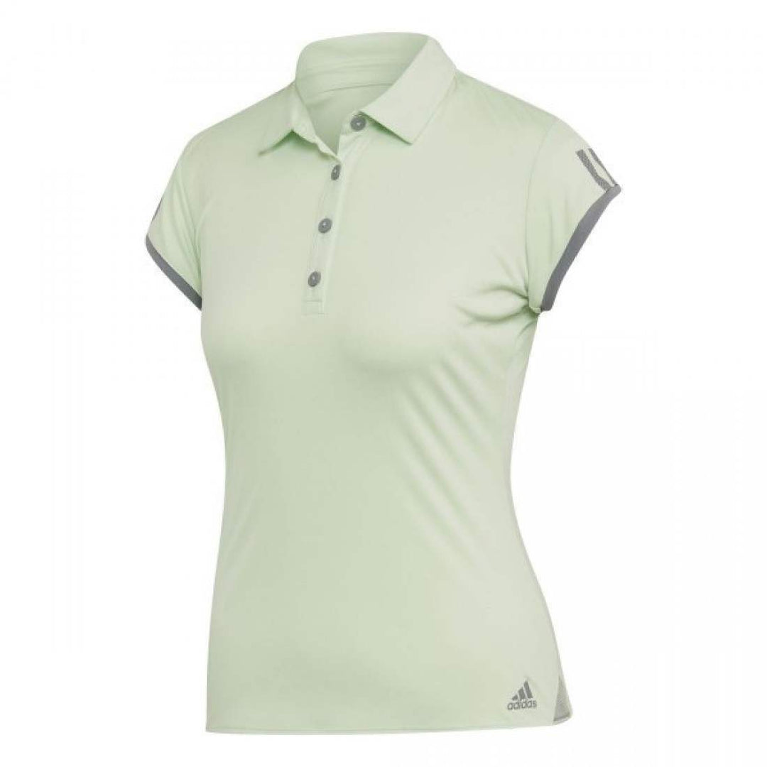 Polo Adidas Club 3 Stripes Verde Gris