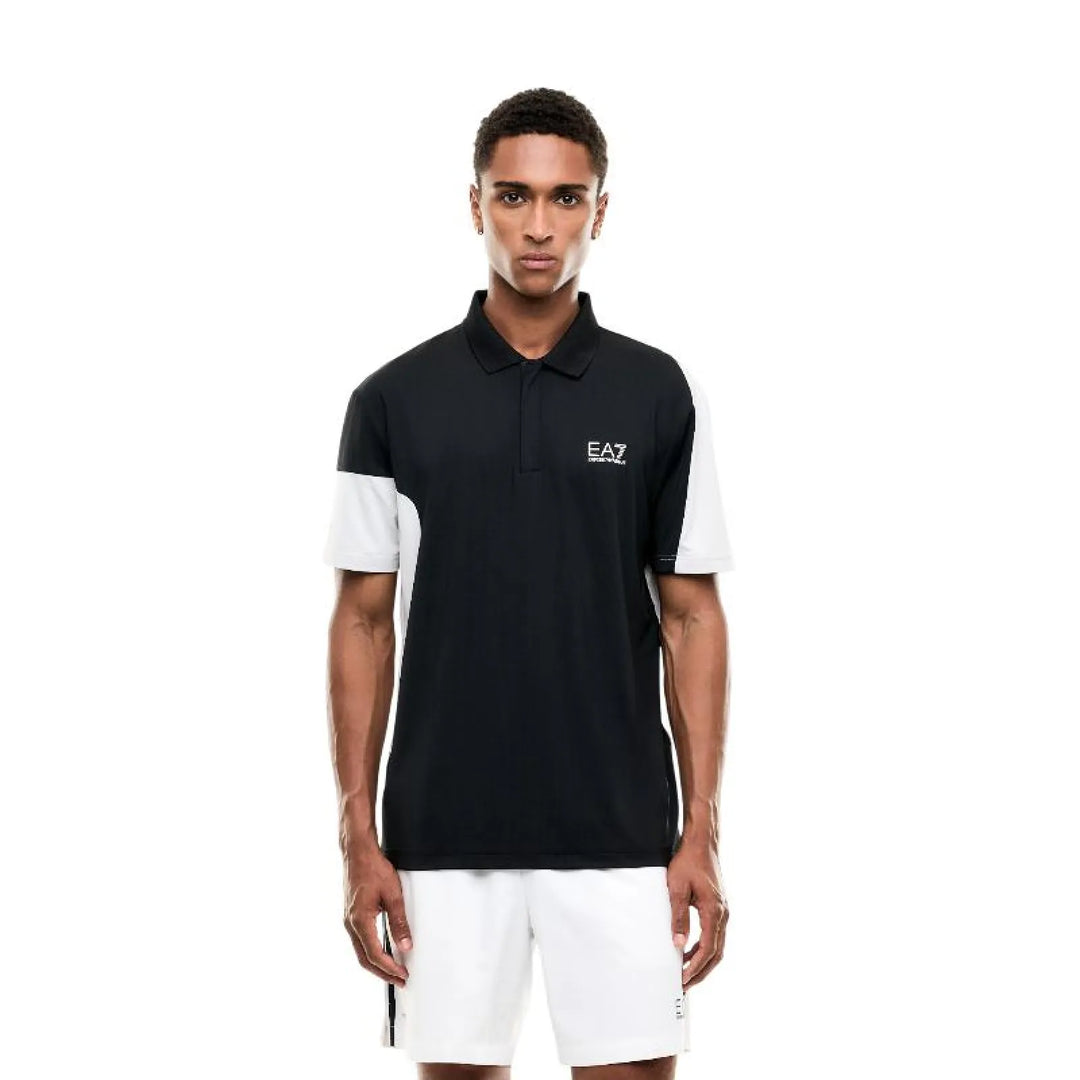 Polo Armani EA7 Ventus 7 Regular Negro
