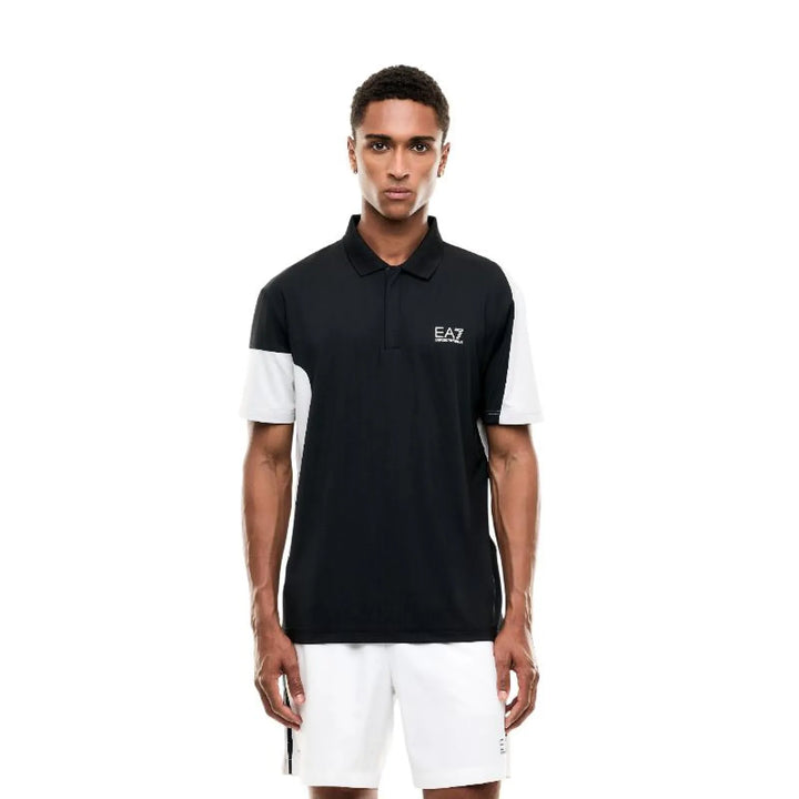 Polo Armani EA7 Ventus 7 Regular Negro
