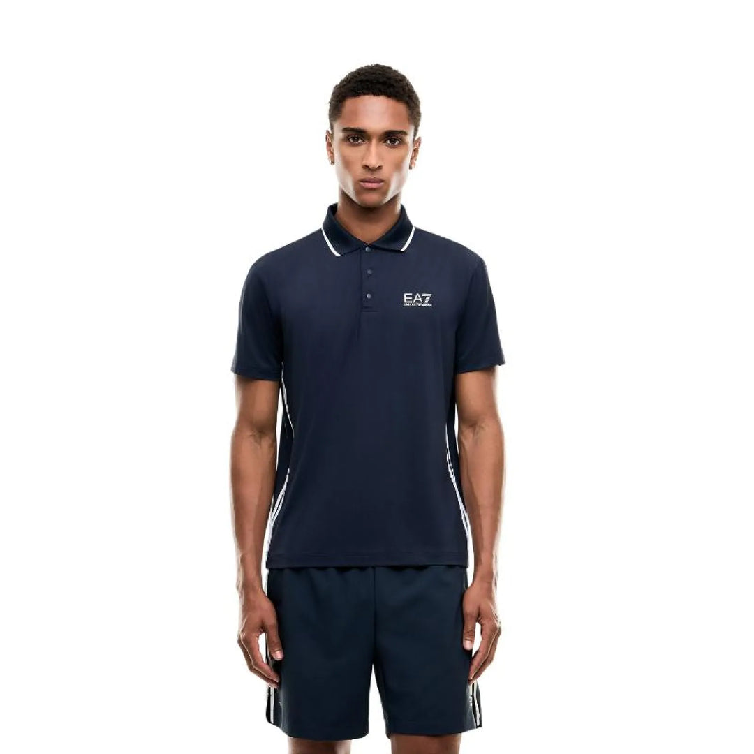 Polo Armani EA7 Ventus 7 Tennis Pro Regular Azul Armani