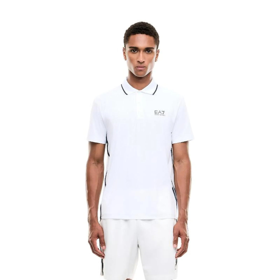 Polo Armani EA7 Ventus 7 Tennis Pro Regular Blanco