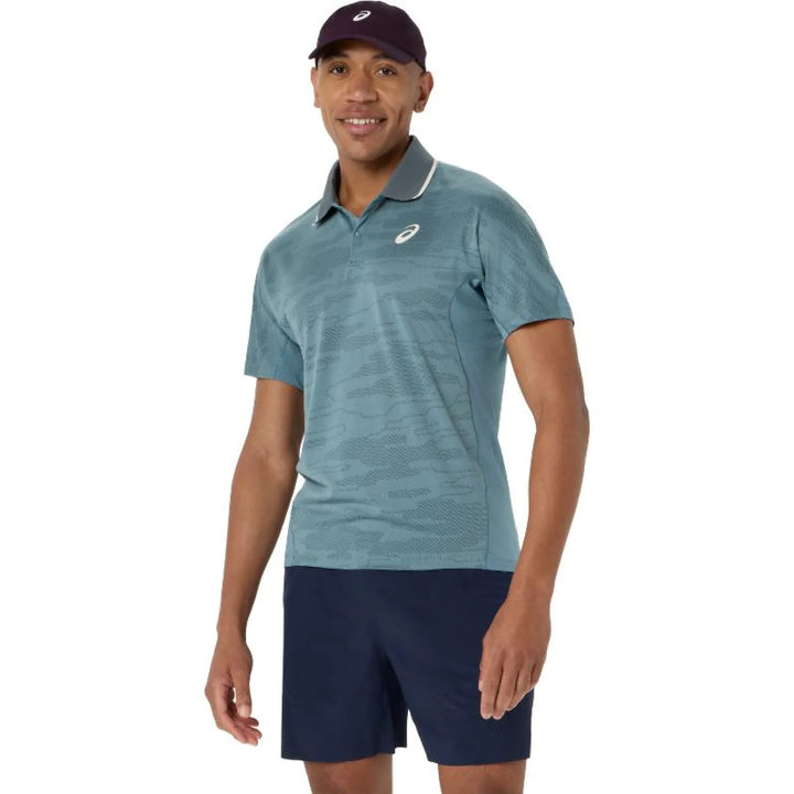Polo Asics Match Jacquard SS Top Verde