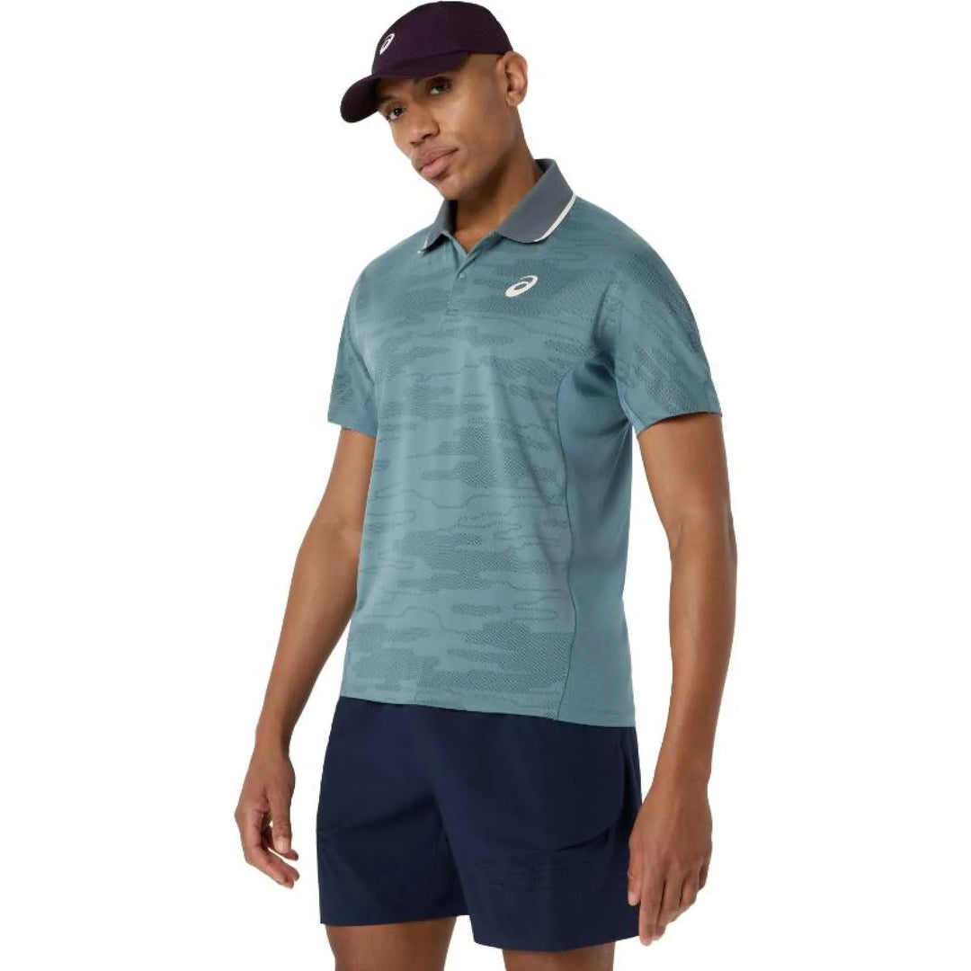 Polo Asics Match Jacquard SS Top Verde