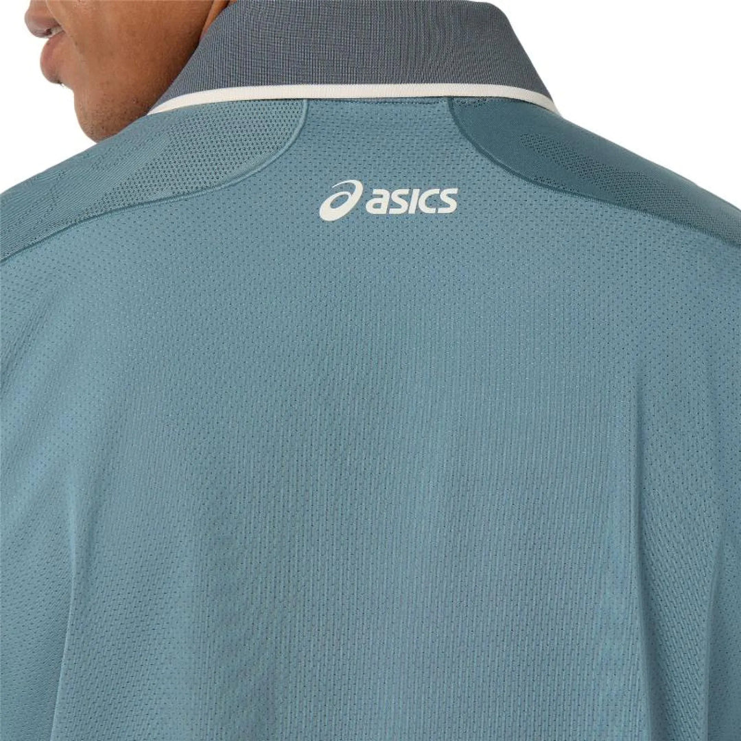 Polo Asics Match Jacquard SS Top Verde
