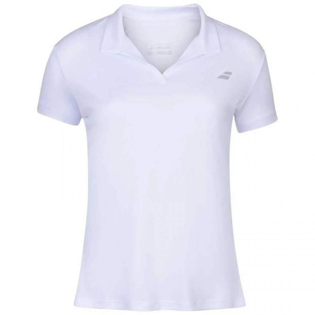 Polo Babolat Play Blanco Mujer