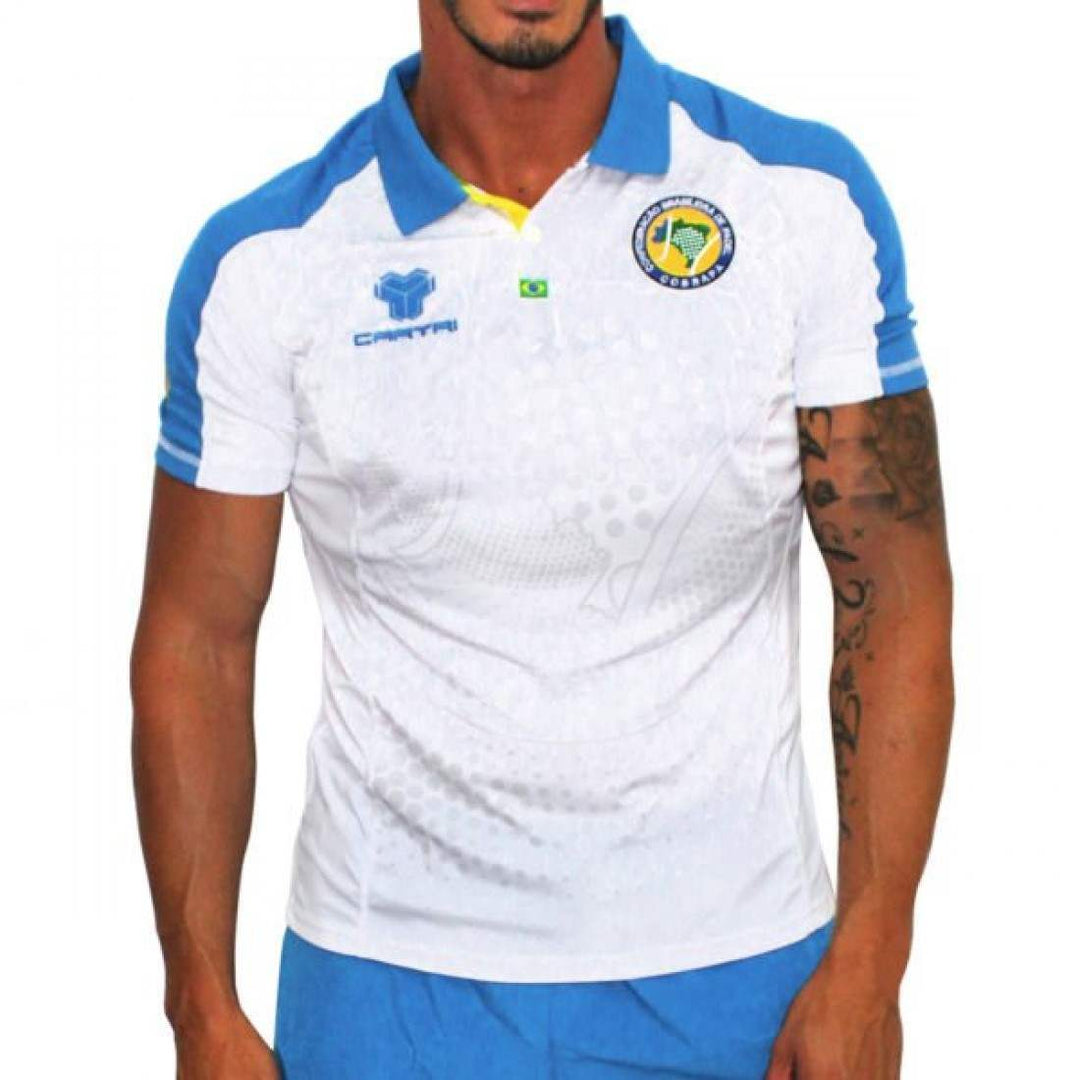 Polo Cartri Brasil Fabio Blanco Azul Junior | Cartri
