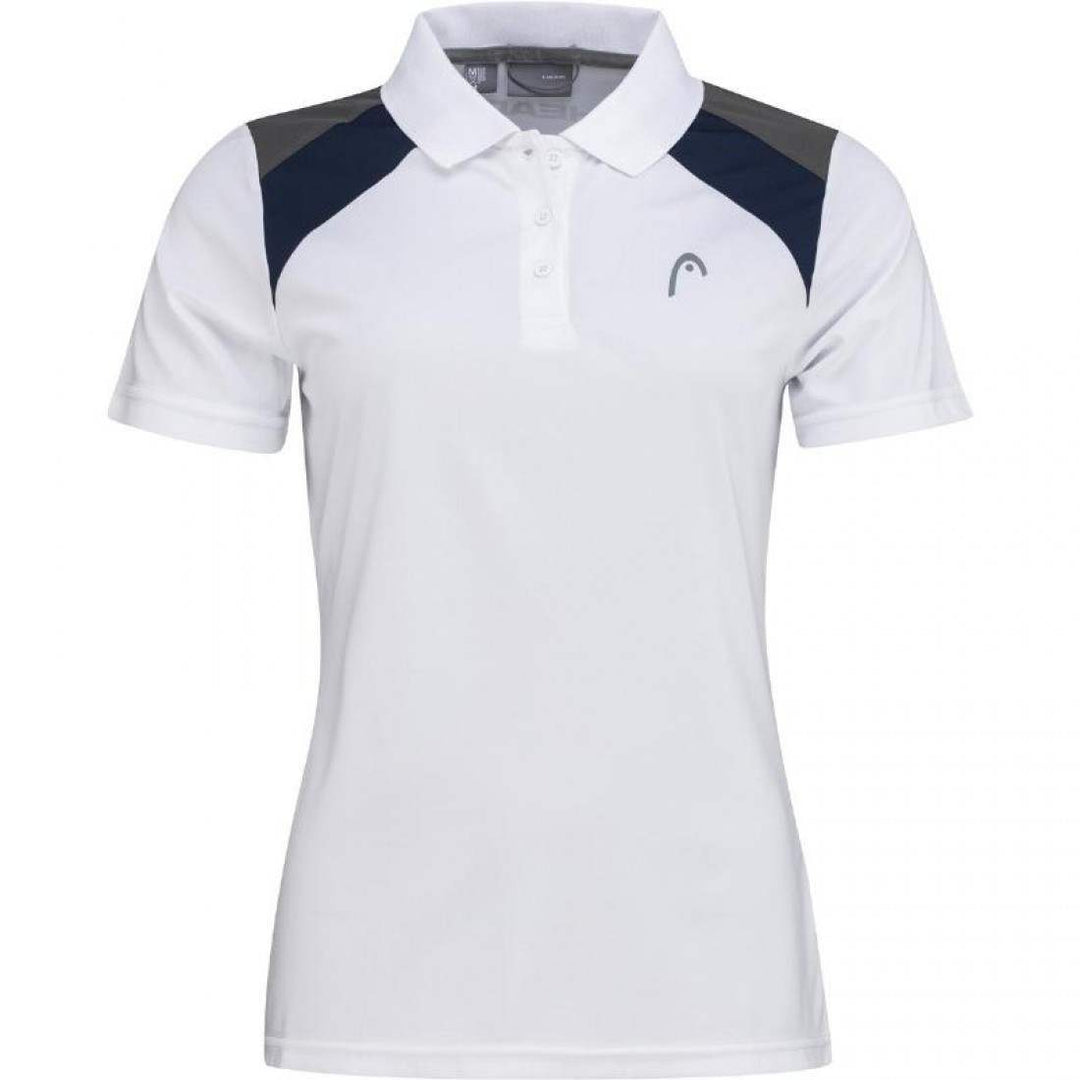 Polo Head Club 22 Blanco Azul Marino Mujer