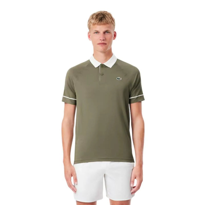 Polo Lacoste Novak Djokovic Kaki - vista 4