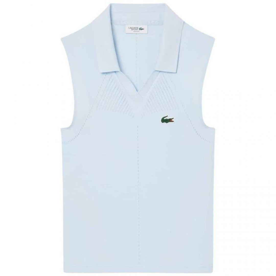 Polo Lacoste Tight Fit Azul Claro Mujer | LACOSTE