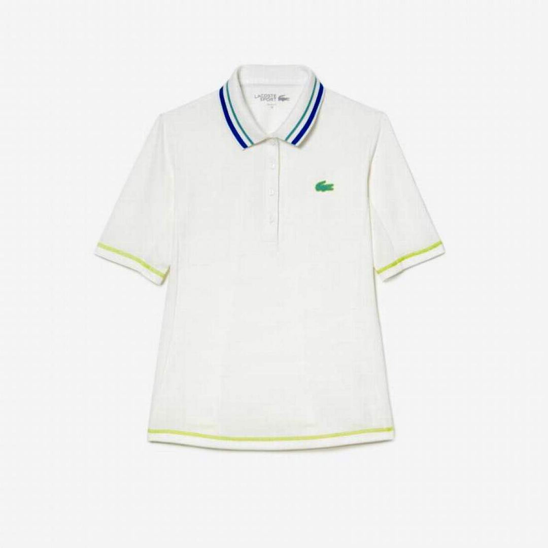 Polo Lacoste Ultra Dry Blanco Mujer | LACOSTE