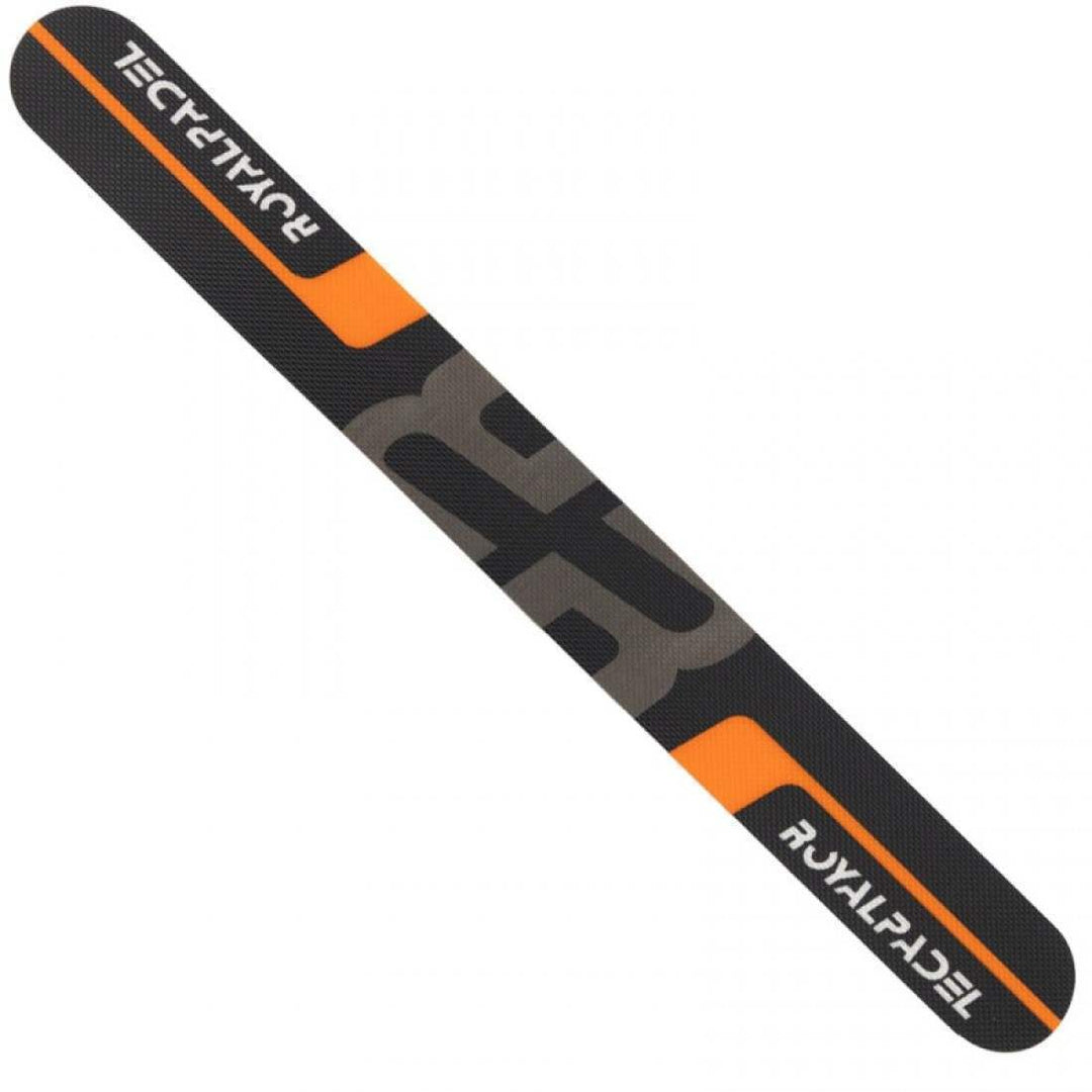 Protector Royal Padel Negro Logo Naranja Gris | Royal