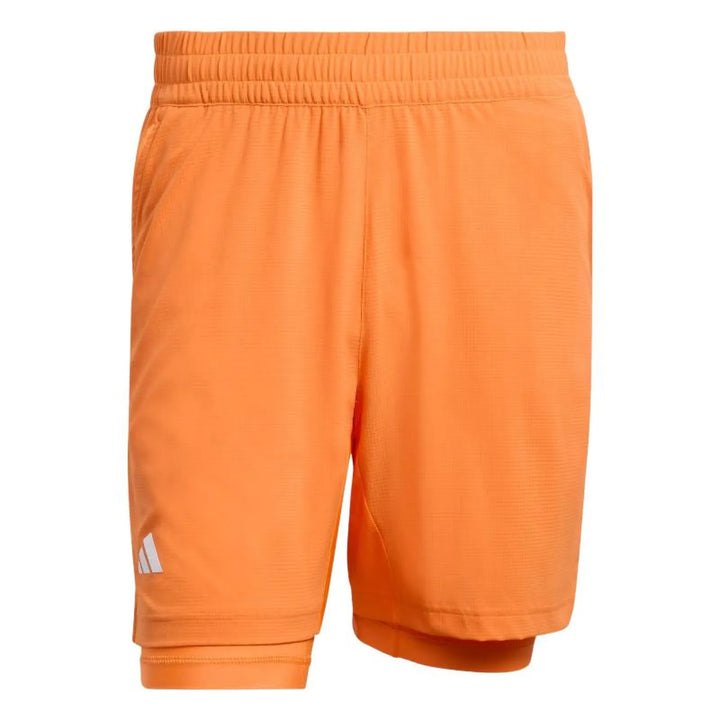 Short Adidas Tenis Climacool Naranja Blanco