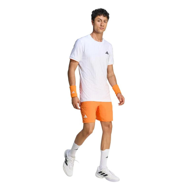 Short Adidas Tenis Climacool Naranja Blanco