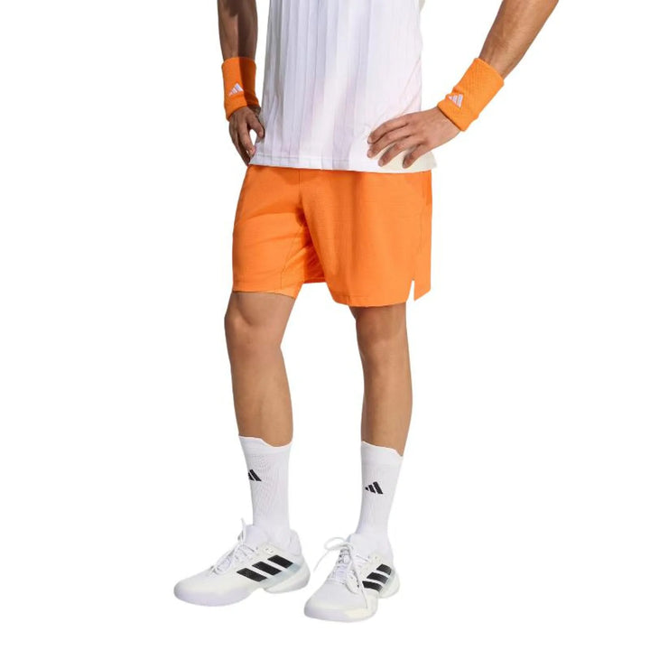 Short Adidas Tenis Climacool Naranja Blanco