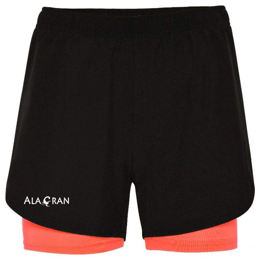 Short Alacran Elite Negro Coral Mujer | Alacran