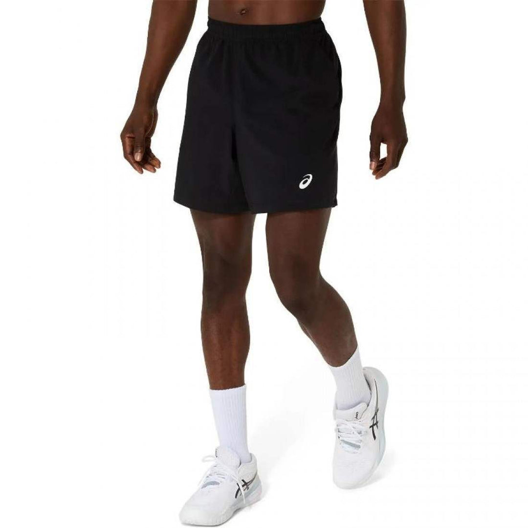Short Asics Court 7IN Negro Blanco