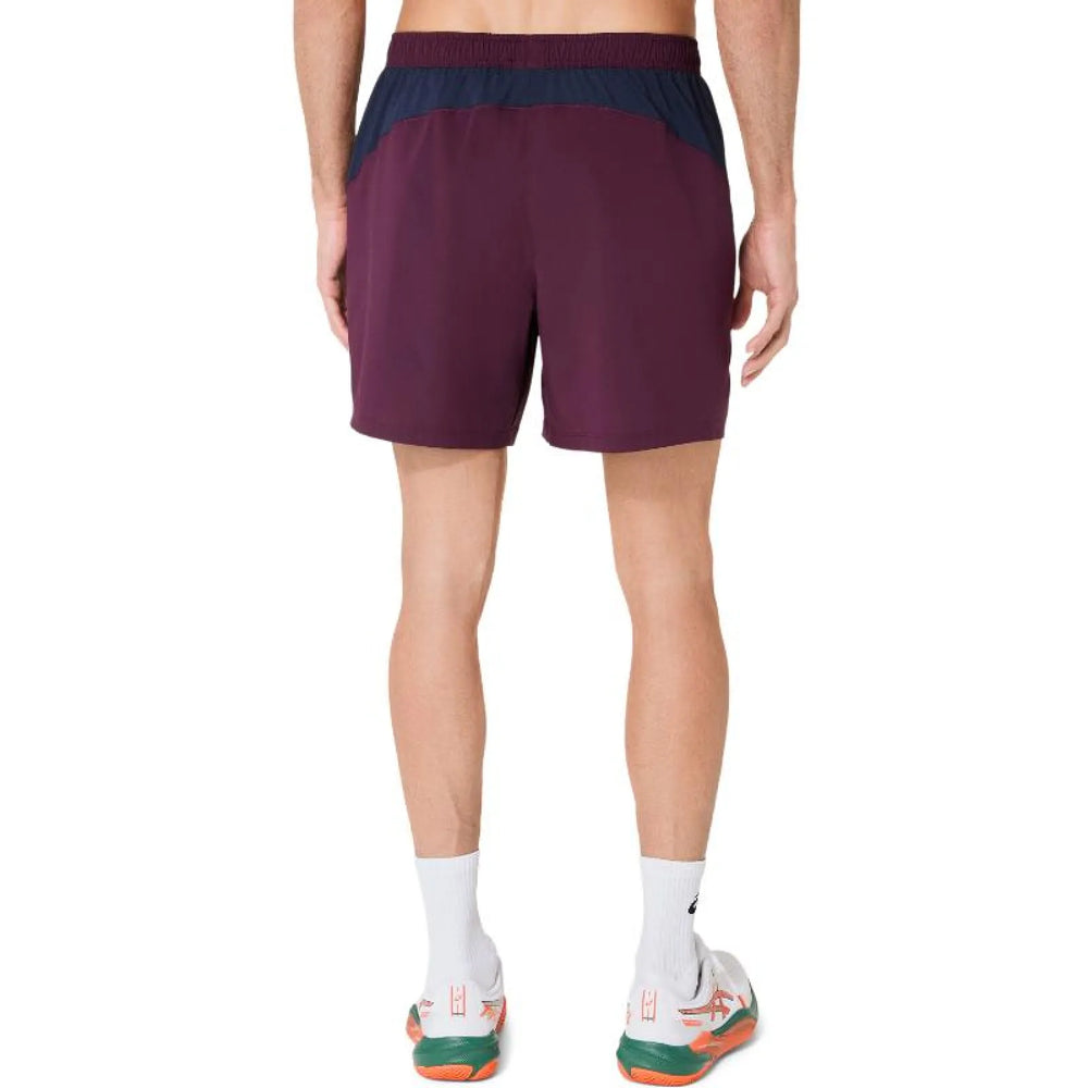 Short Asics Padel Court 7IN Granate Oscuro