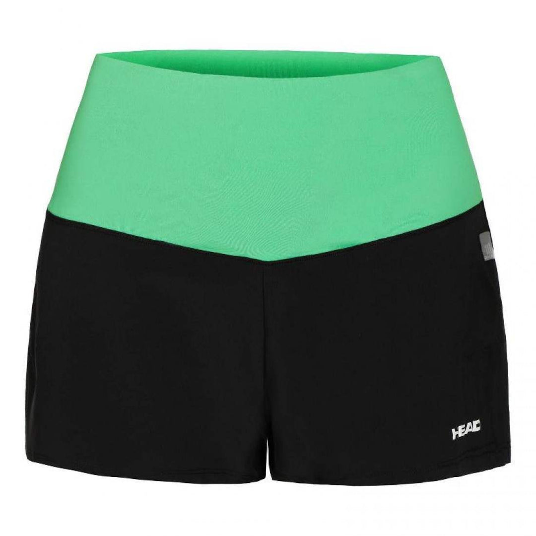 Short Head Dynamic Negro Verde Mujer | Head