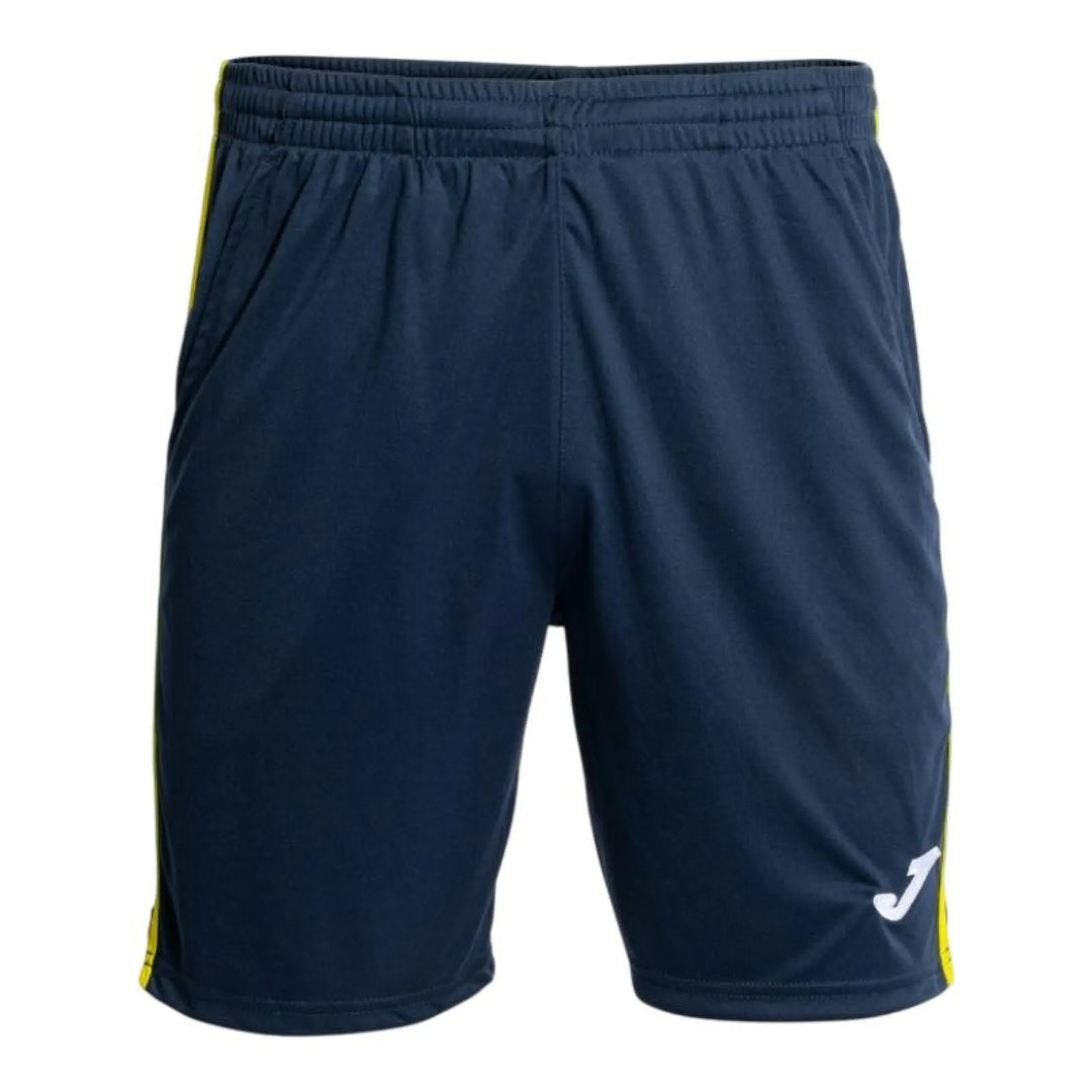 Short Joma Open III Azul Marino Amarillo