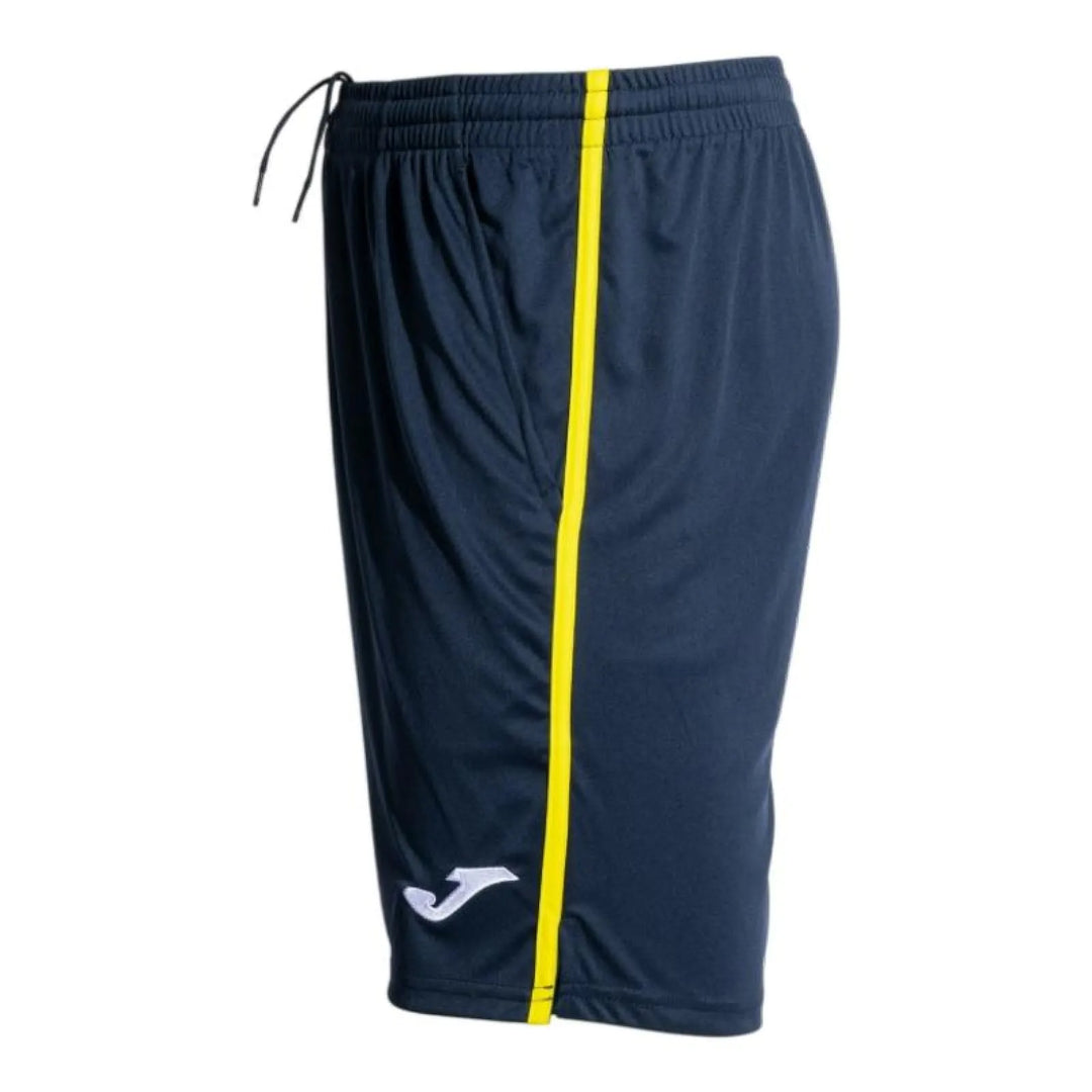 Short Joma Open III Azul Marino Amarillo