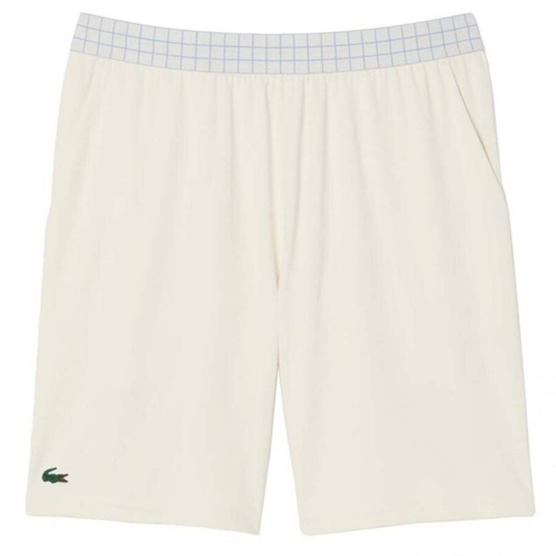Short Lacoste Tenis Ultra Dry Blanco Roto