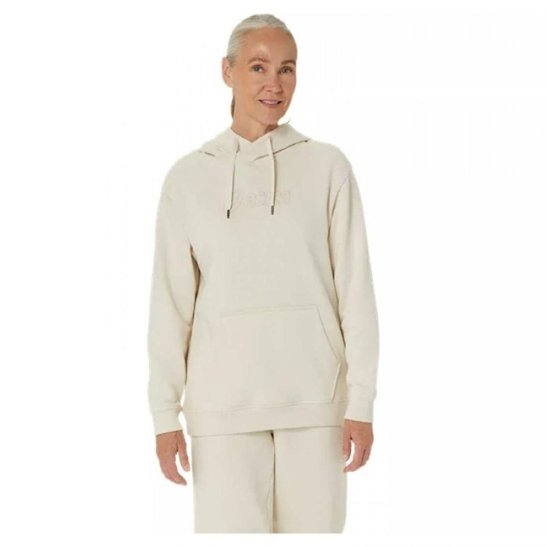 Sudadera Asics Logo Beige Birch Mujer | Asics