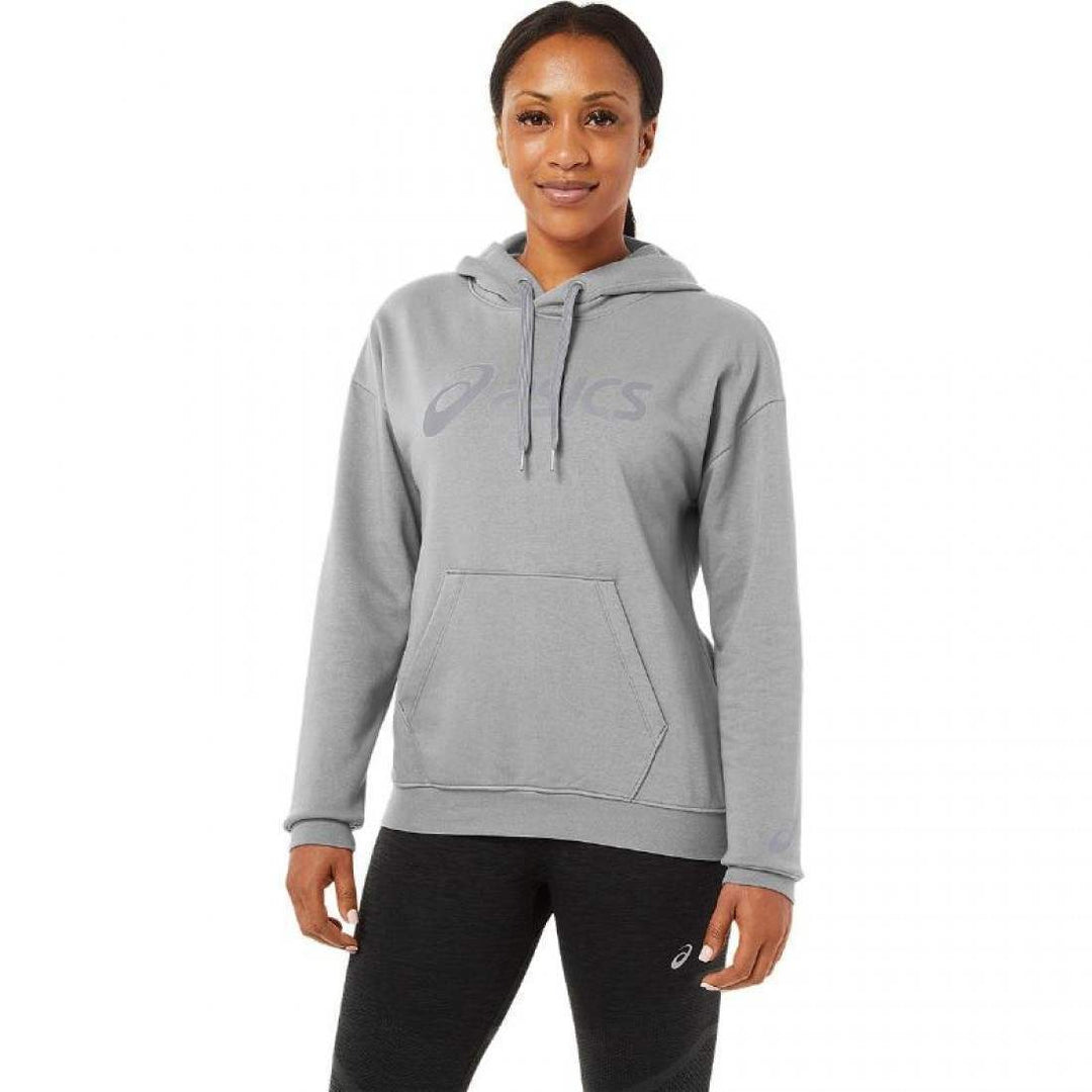 Sudadera Asics Logo Grande Gris Mujer | Asics