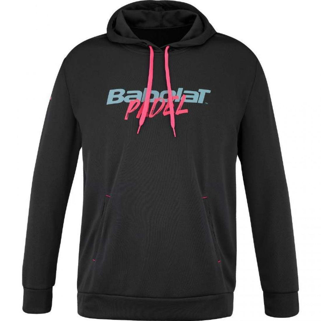 Sudadera Babolat Padel Hood Negro Rosa