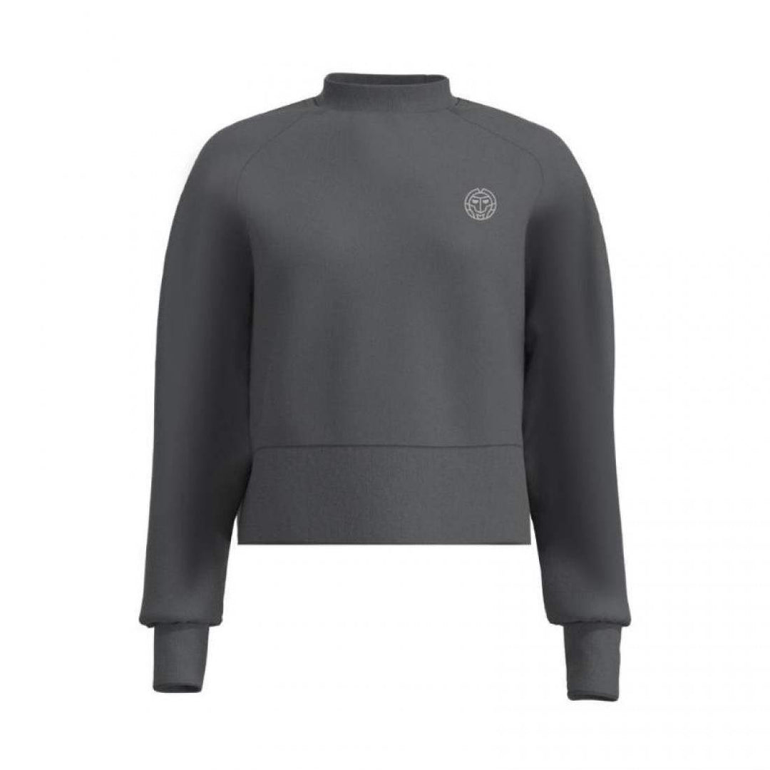 Sudadera Bidi Badu Chill Crew Gris Oscuro Mujer | BIDI BADU