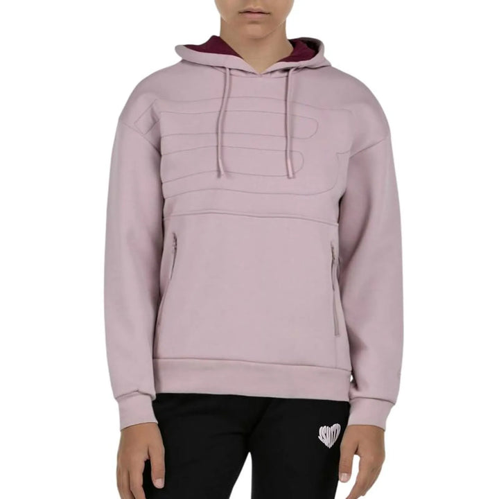 Sudadera Bullpadel Eolia Rosa Sombra Junior