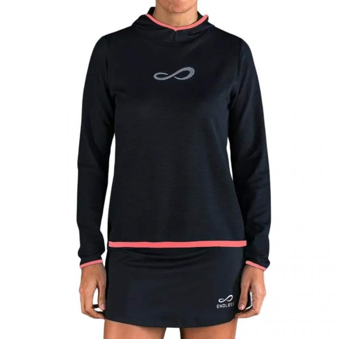 Sudadera Endless Breath II Negro Coral | Endless