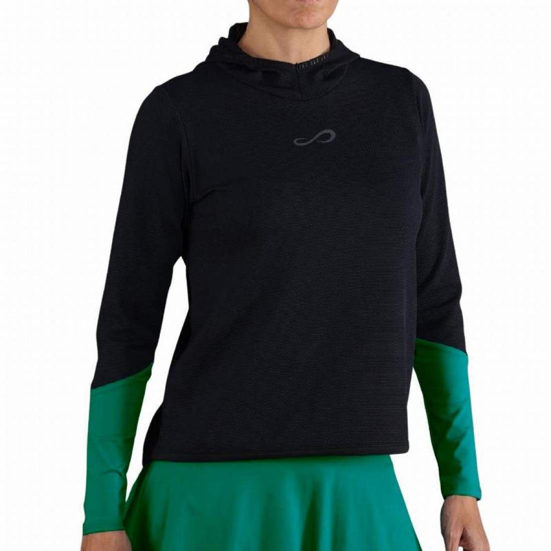 Sudadera Endless Breath Line Negro Petroleo | Endless