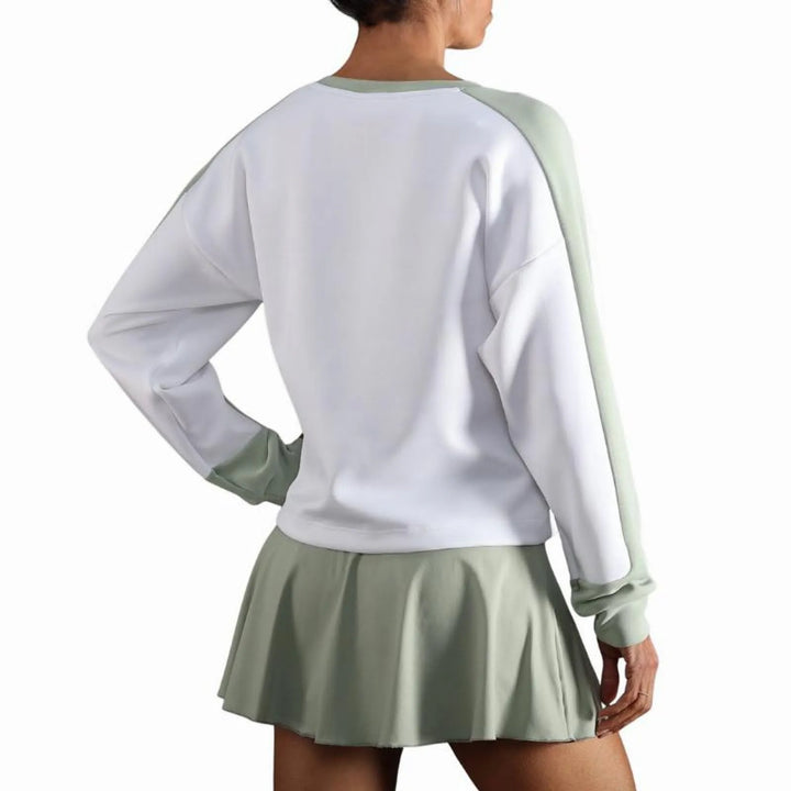 Sudadera Endless Halo Blanco Verde Claro