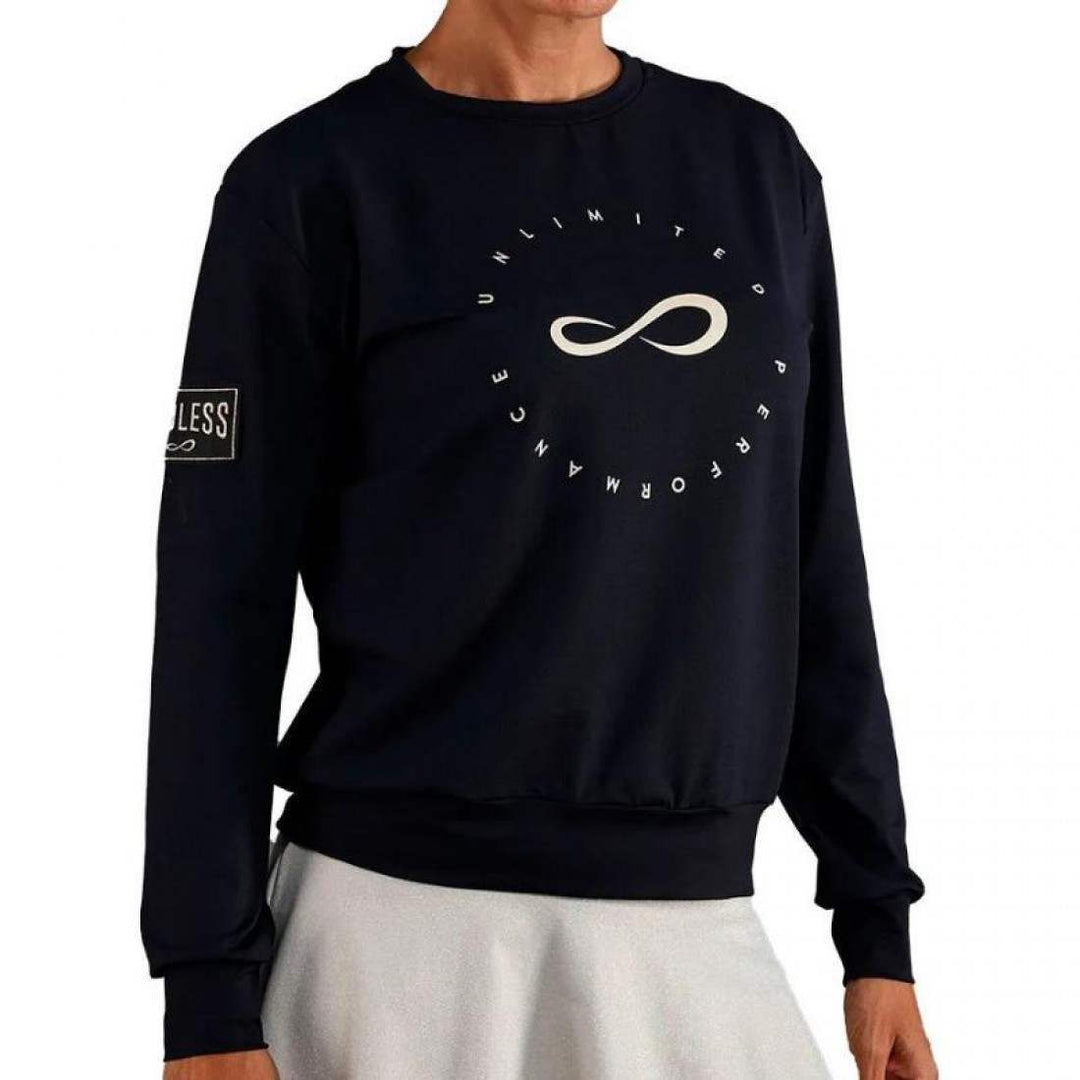 Sudadera Endless Inner Tech Negro Dorado