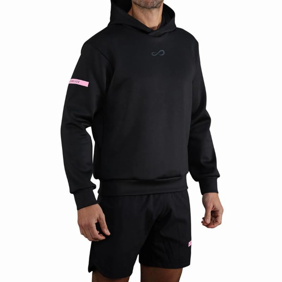 Sudadera Endless Sniper Negro Rosa