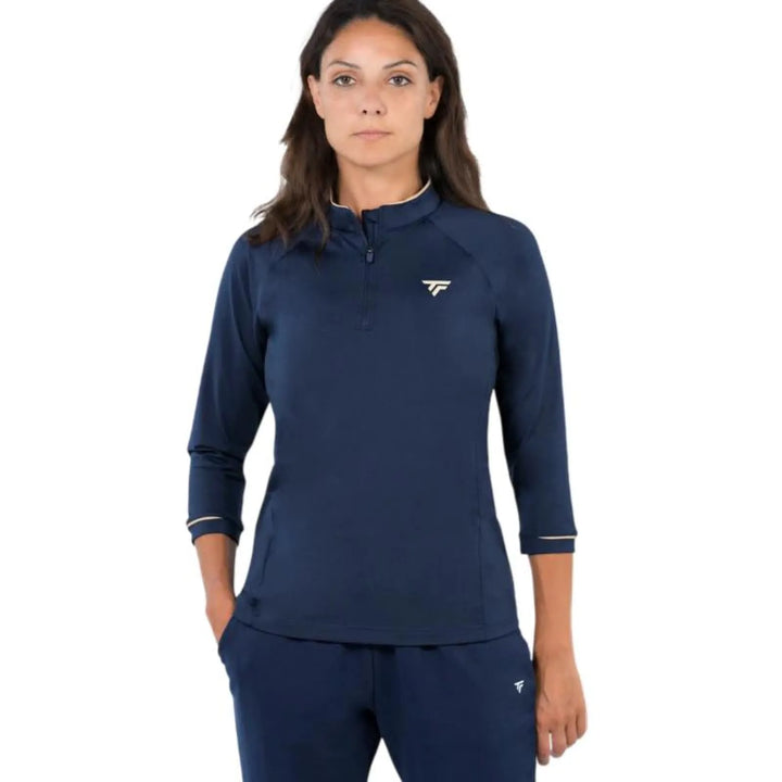 Sudadera Tecnifibre Thermo Zip Azul Marino Mujer - vista 3
