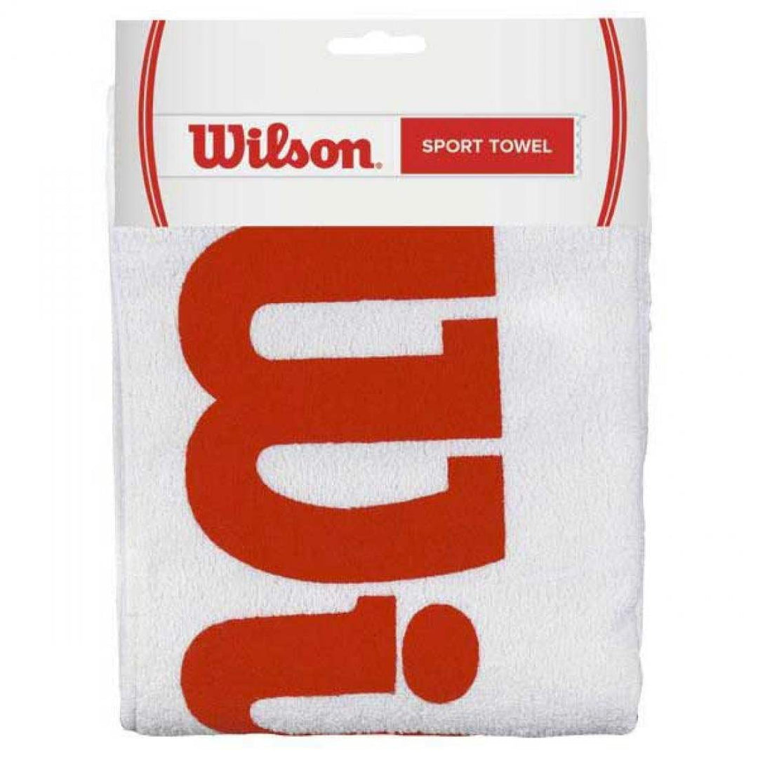 Toalla Wilson Sport Blanco Rojo Grande | Wilson
