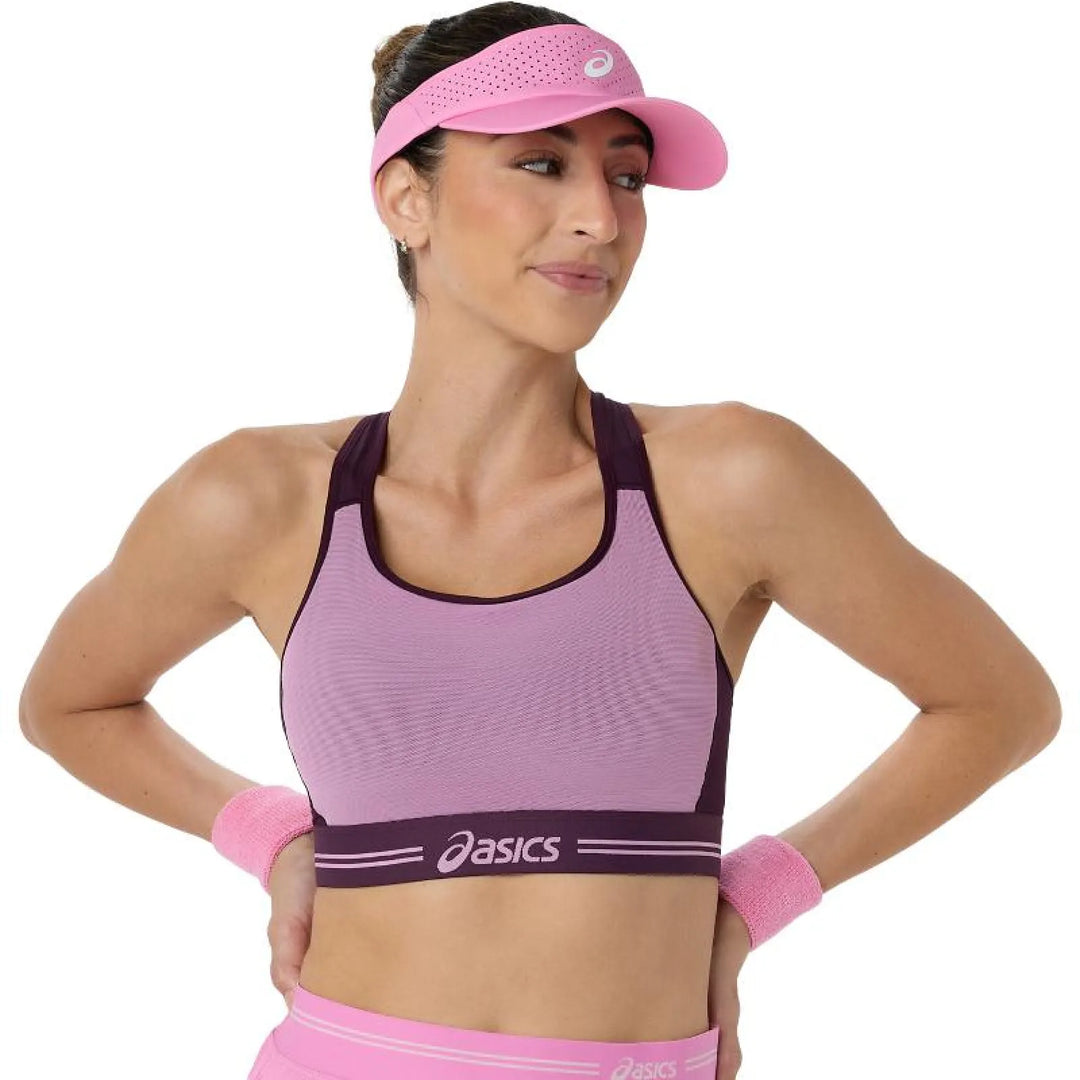 Top Asics Game Granate Oscuro Rosa