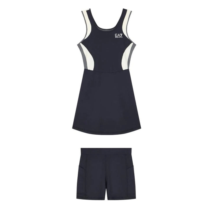 Vestido Armani EA7 Ventus 7 Tennis Pro Negro Crema