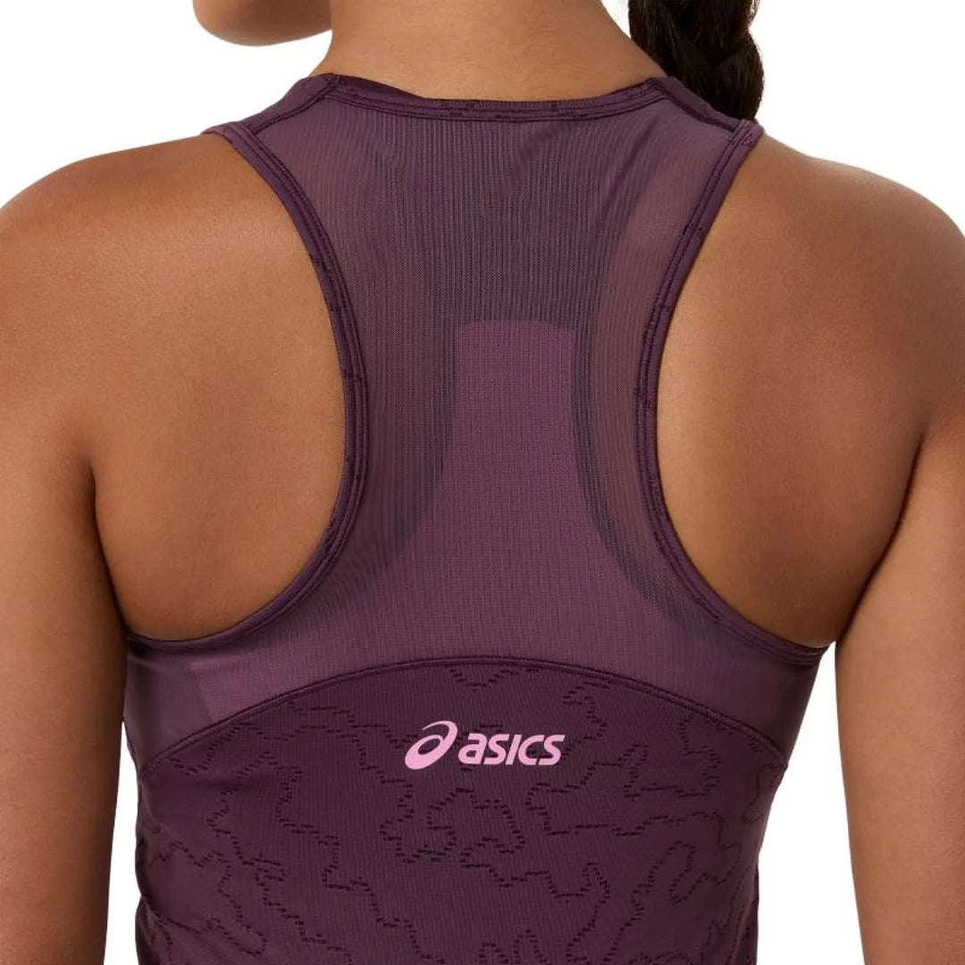 Vestido Asics Match Jacquard Granate Oscuro