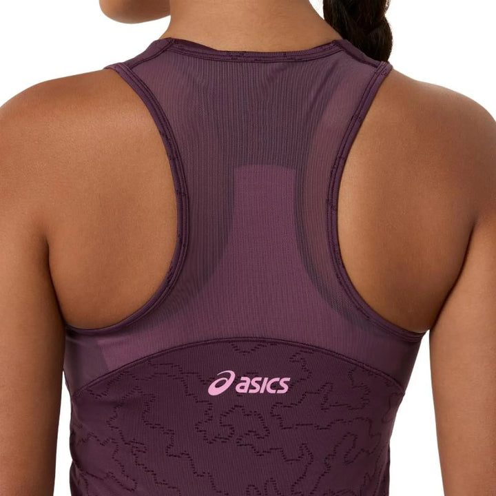 Vestido Asics Match Jacquard Granate Oscuro