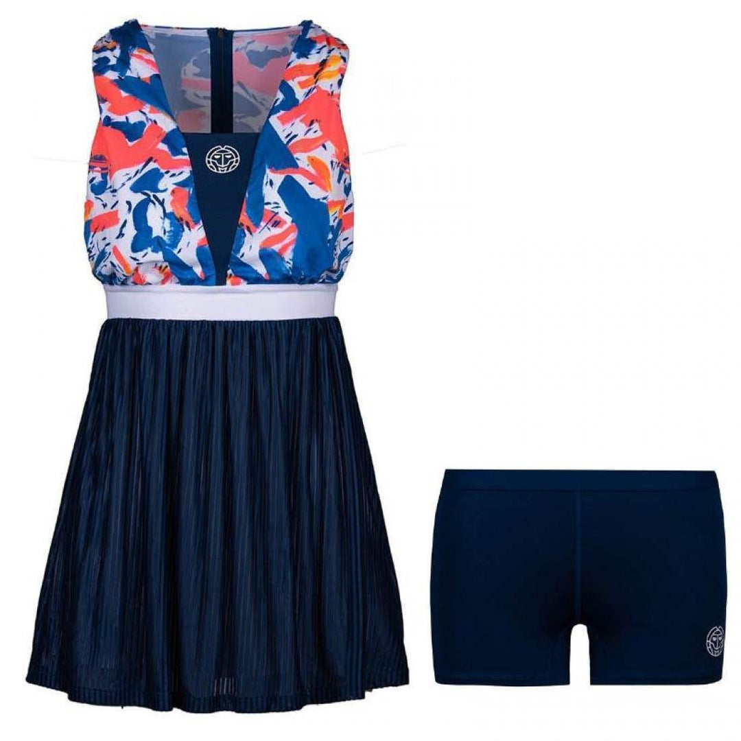Vestido Bidi Badu Kaja Azul Oscuro Rojo Neon | BIDI BADU