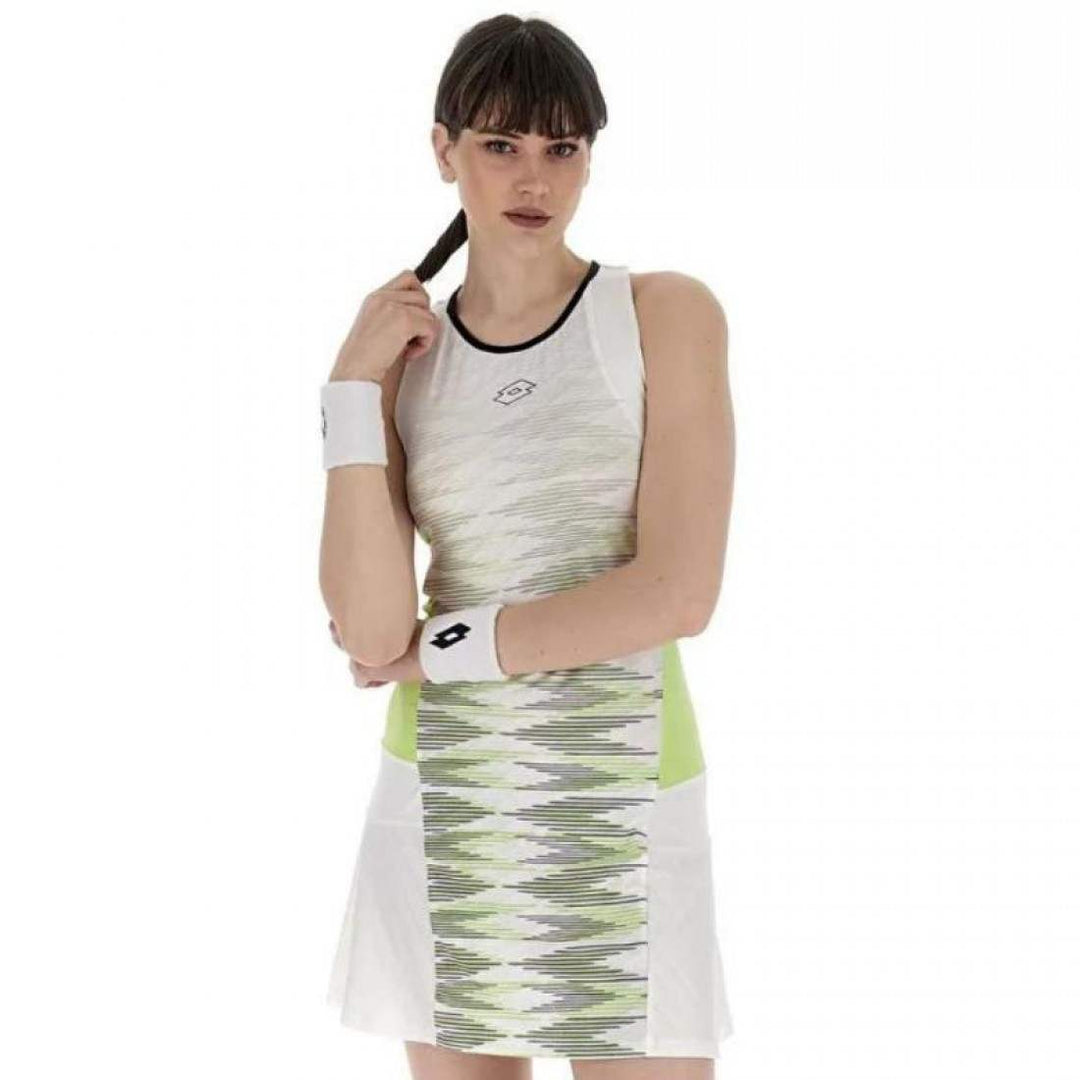 Vestido Lotto Tech I D1 Blanco Verde Intenso | Lotto
