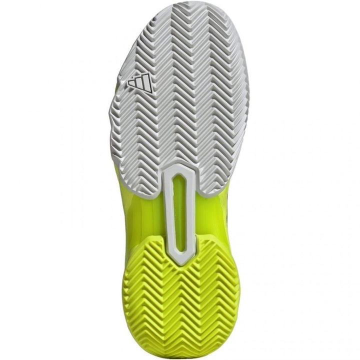 Adidas CourtJam Control 3 Women's Padel Shoes White Silver Lucid Lemon