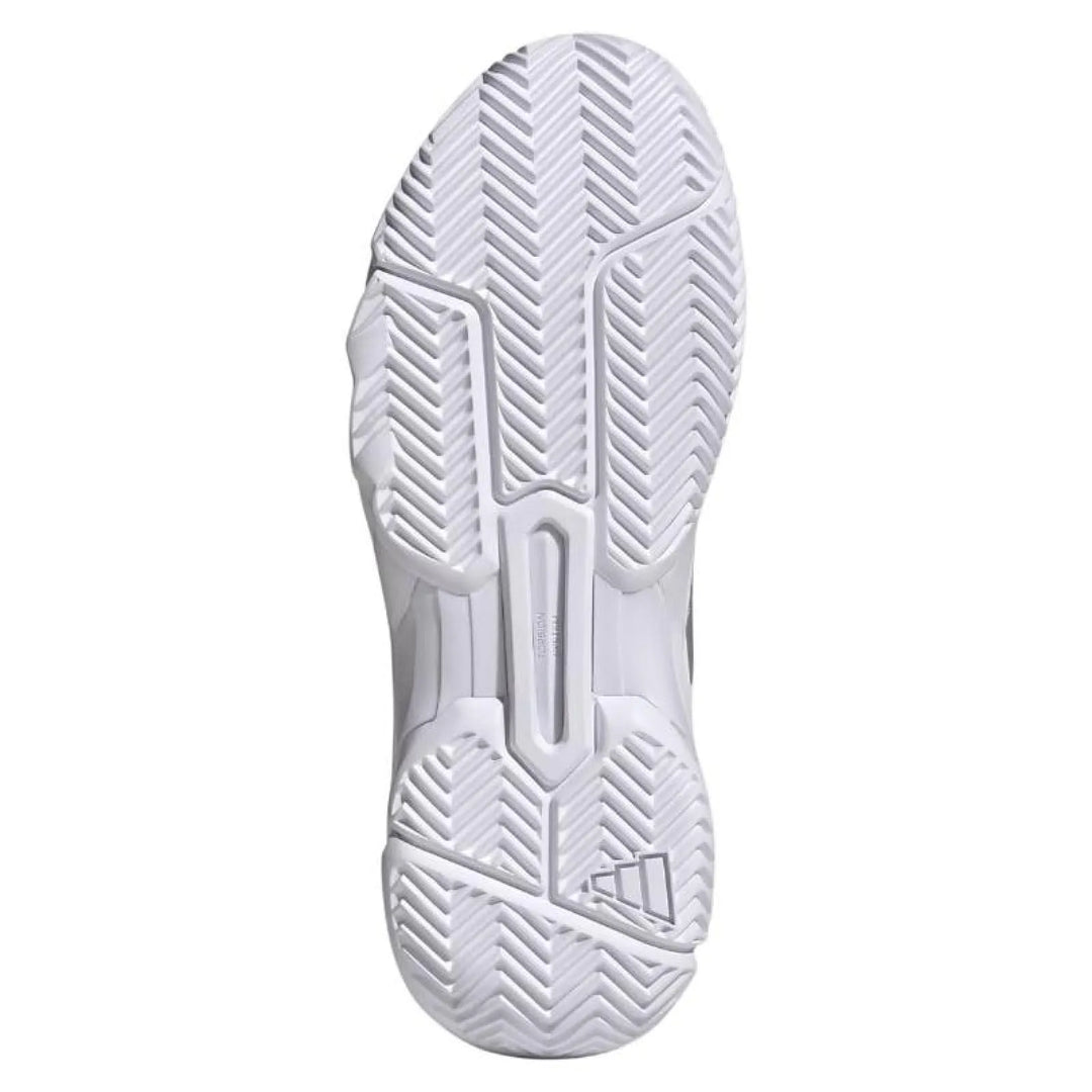 Zapatillas de Padel Adidas CourtJam Control 3 Blanco Plata Mujer