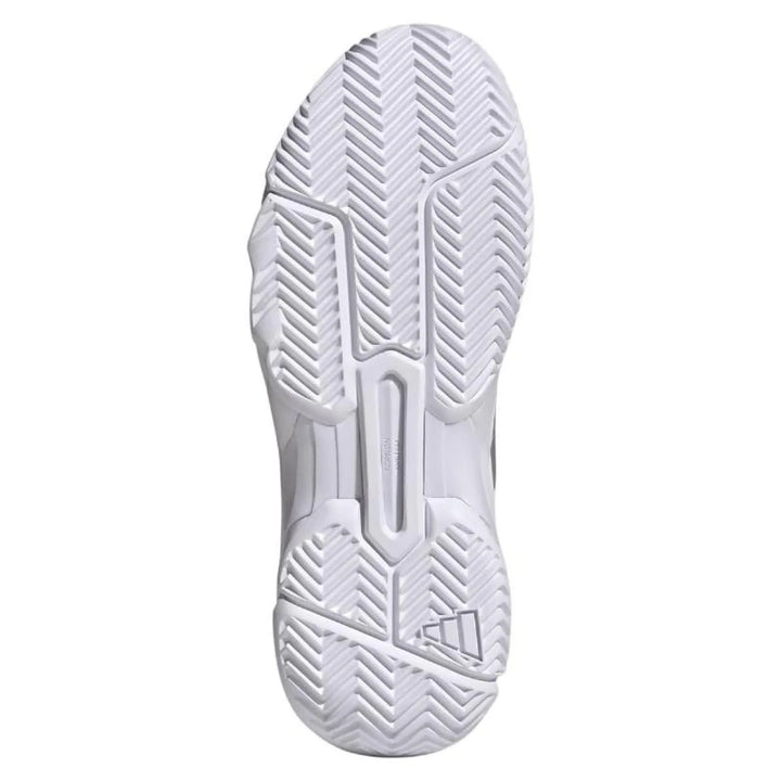 Zapatillas de Padel Adidas CourtJam Control 3 Blanco Plata Mujer